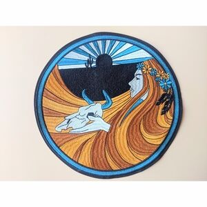 NWOT classic rock couture large round boho Bohemian mother nature patch